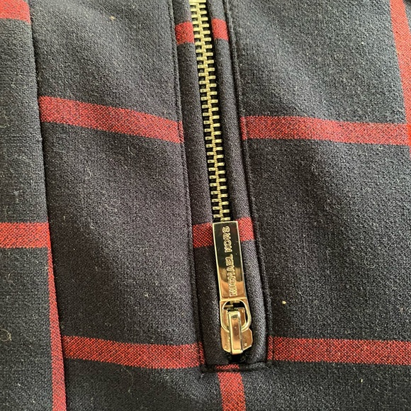 NWOT Navy/Red Plaid Micheal Kors Women’s Slacks - Picture 5 of 7